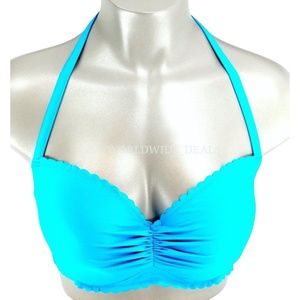 Victoria's Secret Bright Blue Getaway Halter Swim Top 34A